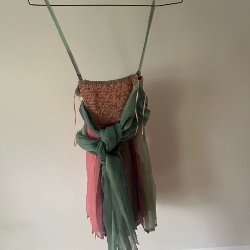Free People Strapless Pastel Mini Dress - Picture 4 of 6